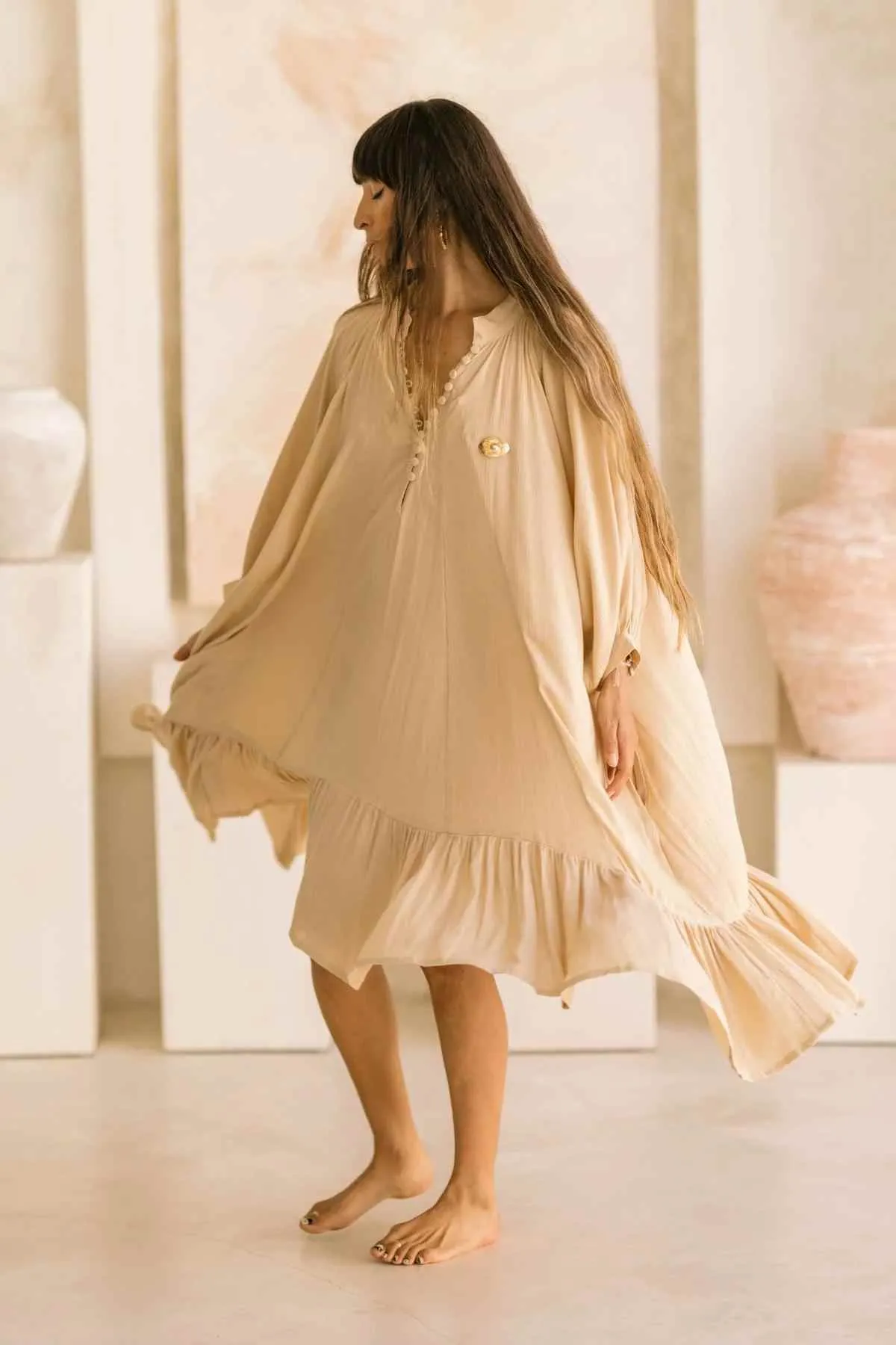 Bamboo Rayon FRIDA Gown Short (Made To Order)