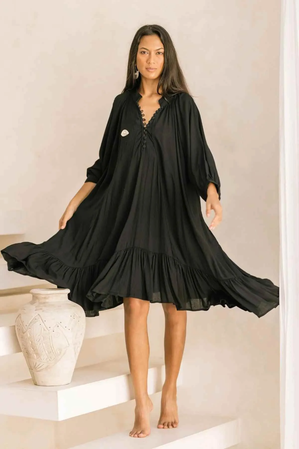 Bamboo Rayon FRIDA Gown Short (Made To Order)