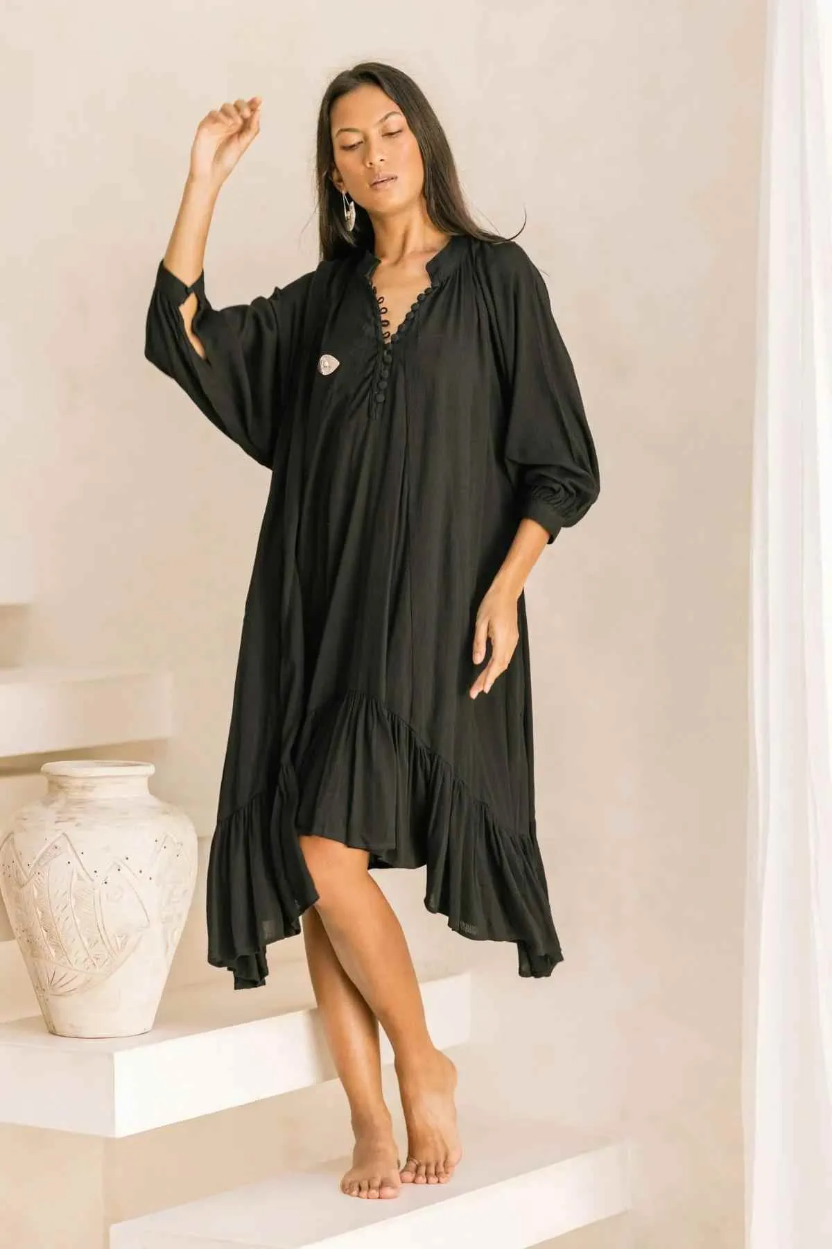Bamboo Rayon FRIDA Gown Short (Made To Order)