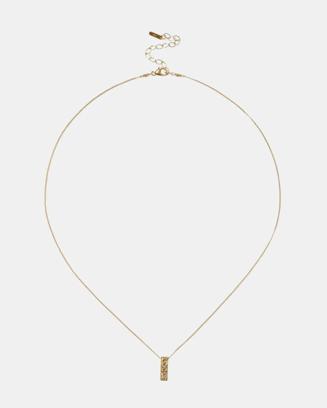 BAR DIAMOND NECKLACE IN YELLOW GOLD