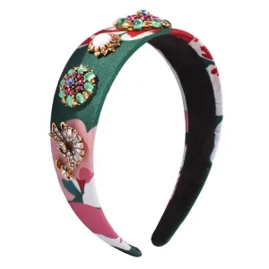 Baroque Pearl Flower Wide-brimmed Headband