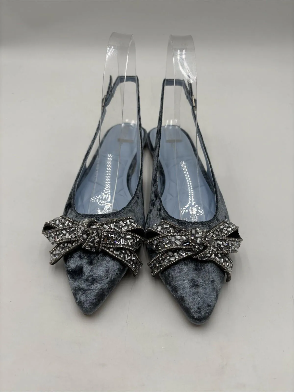 BCBGeneration Women’s Katly Pointed Toe Slingback Flats Blue Size 7M/37.5 - Very Good