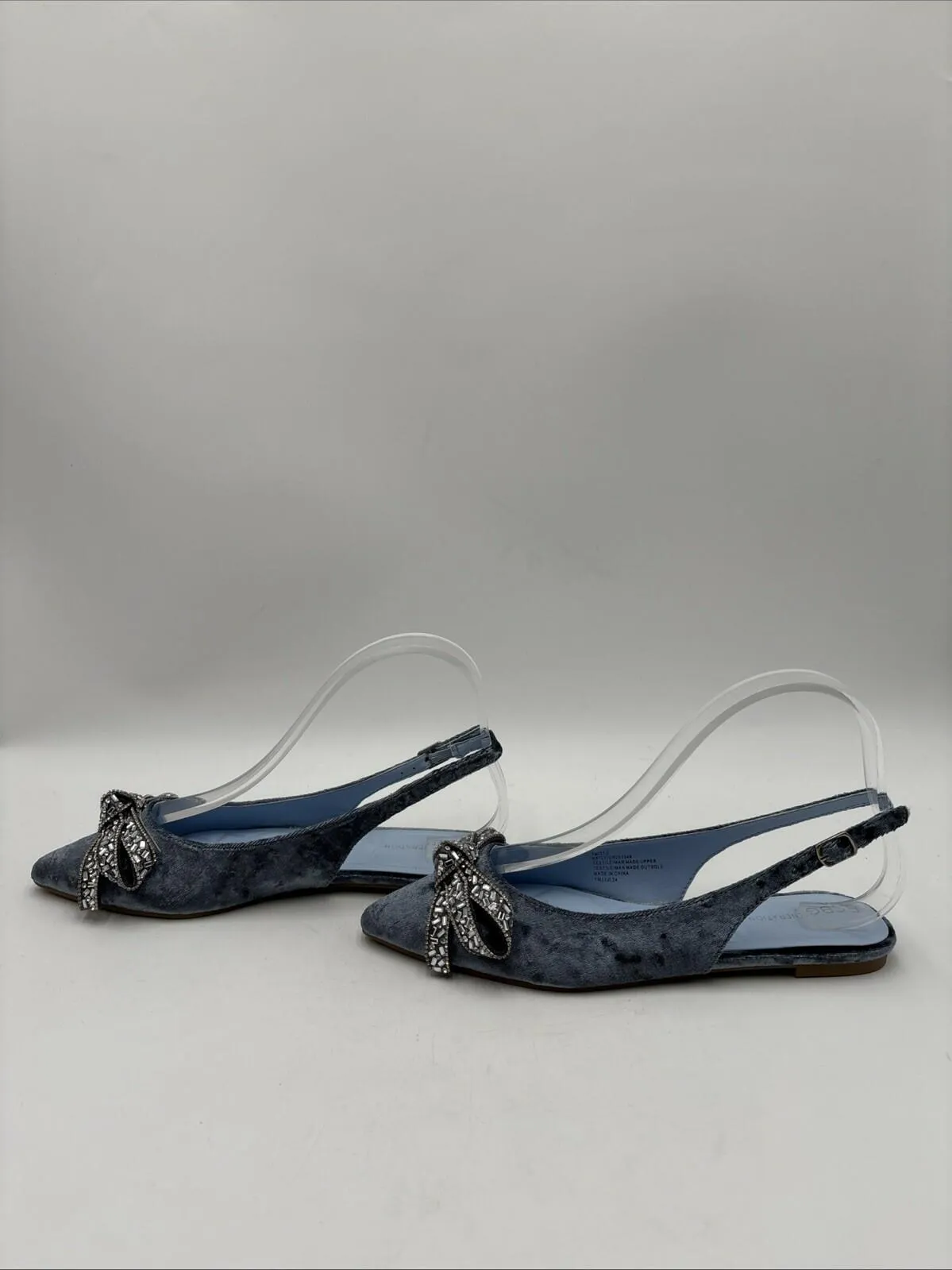 BCBGeneration Women’s Katly Pointed Toe Slingback Flats Blue Size 7M/37.5 - Very Good