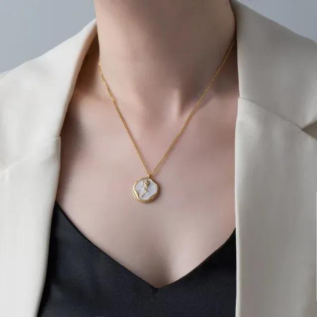 Belle Rose Necklace Gold Plated, Waterproof and Anti-Tarnish