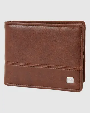 Billabong Dimension Faux Leather Wallet Java Grain