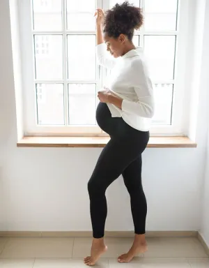 Black Bamboo Maternity Legging