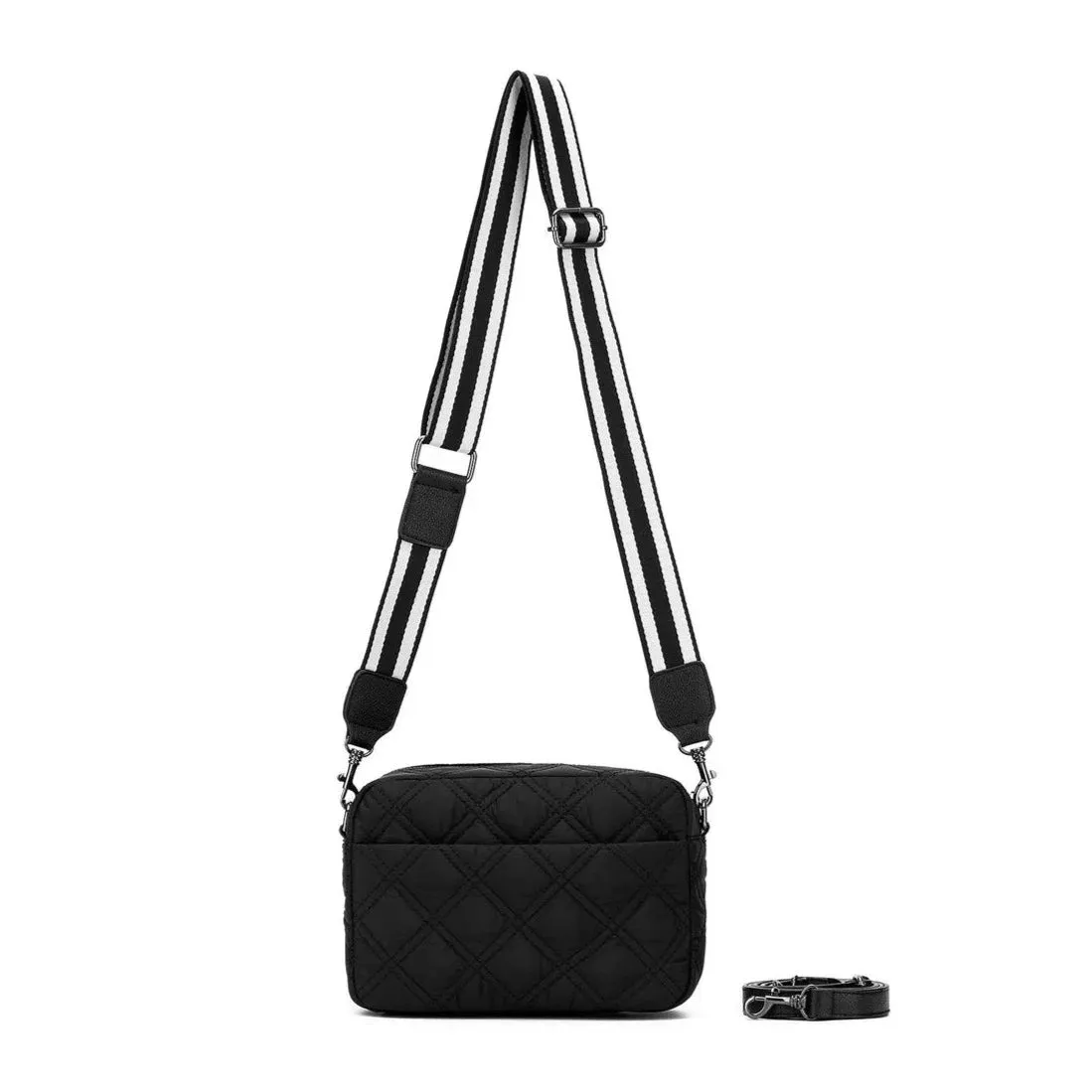 Black Caviar Melrose Quilted Crossbody Bag | Black