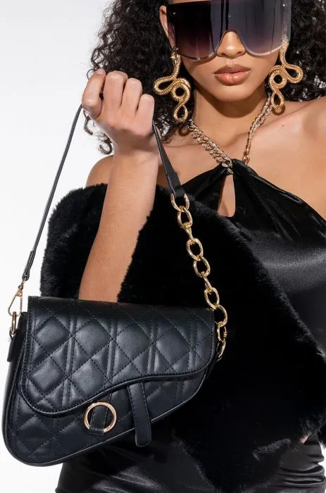 Black Saddle Bag