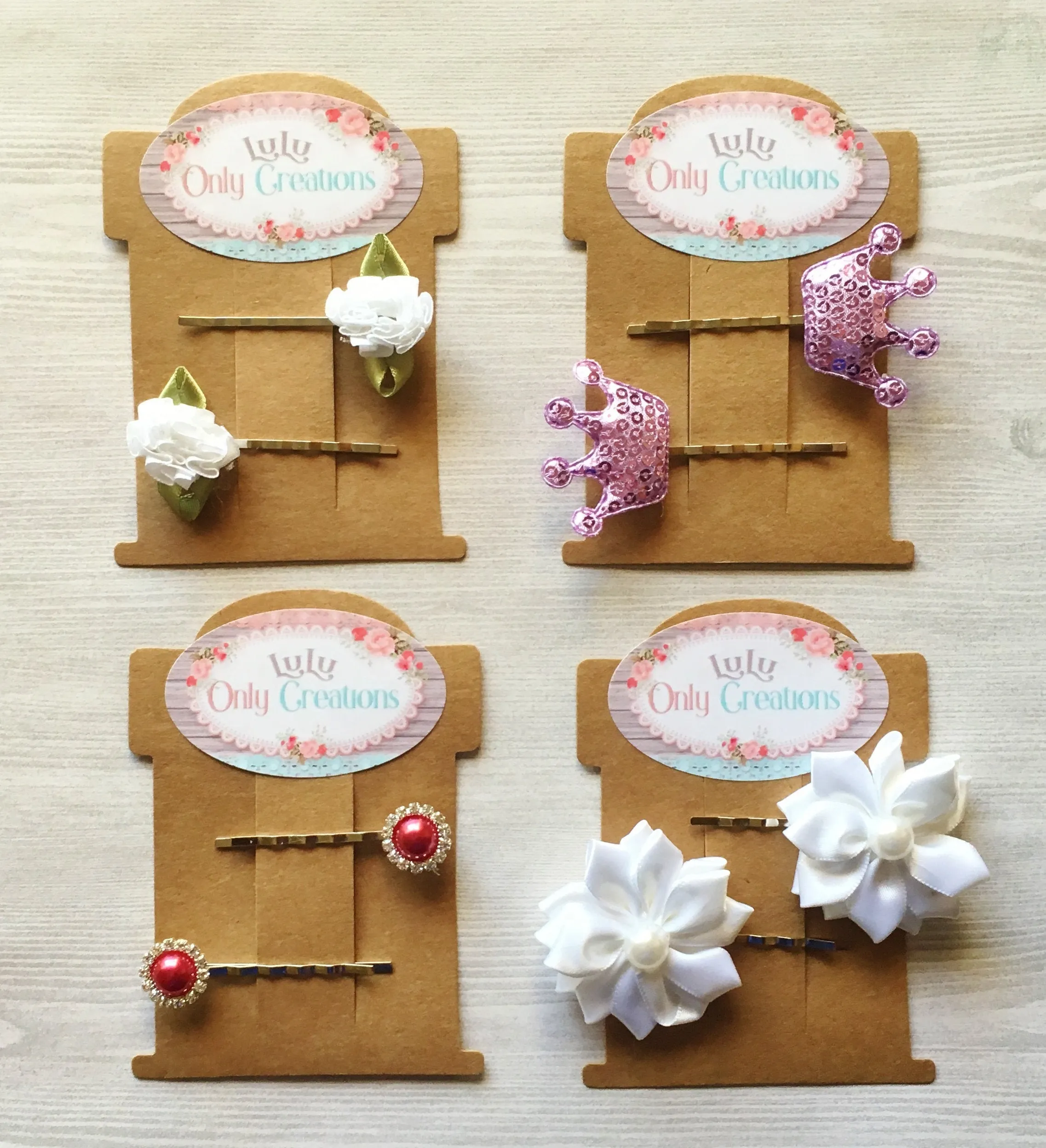 Bobby Pin Hair Clips, Set of 2