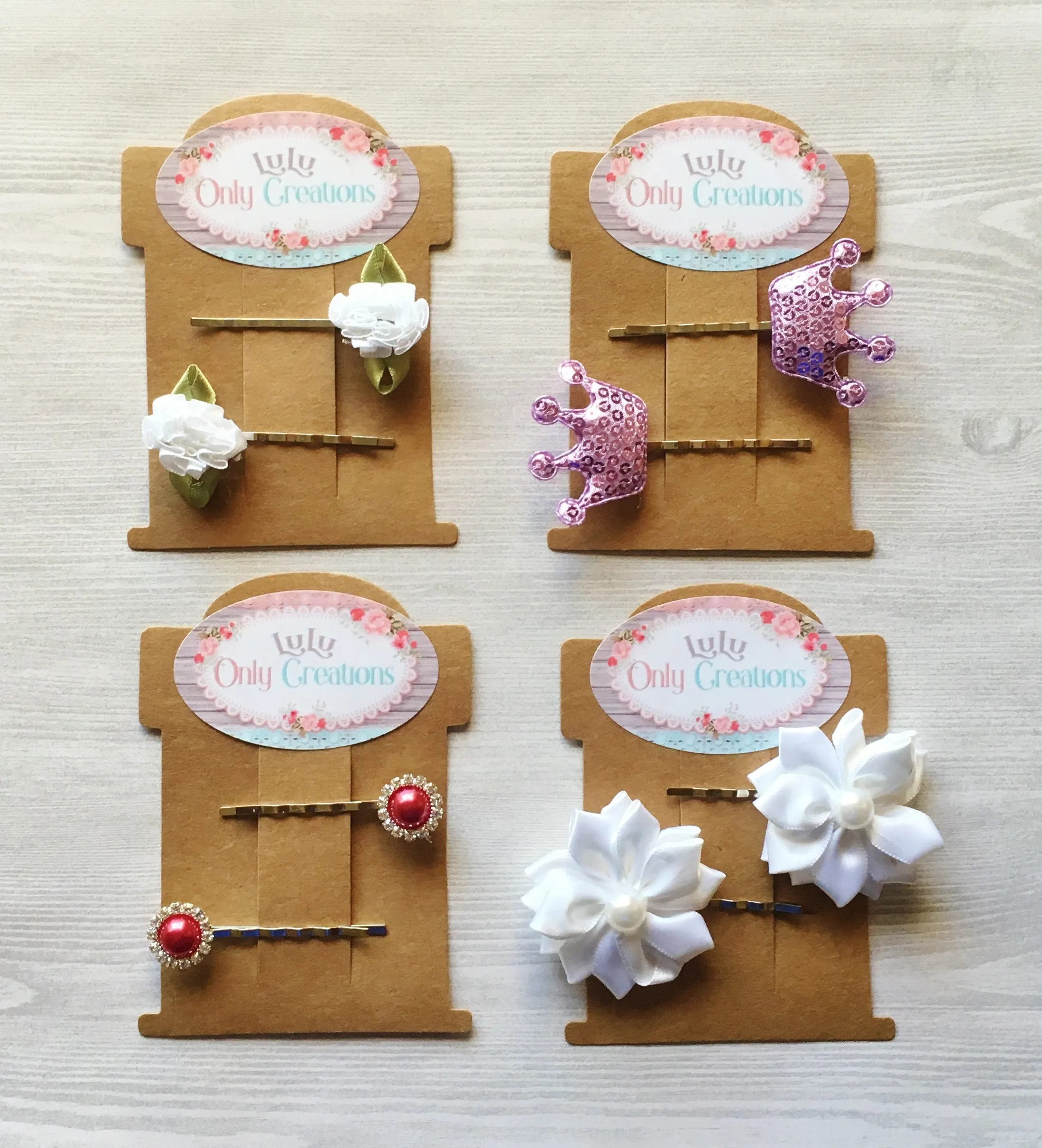 Bobby Pin Hair Clips, Set of 2