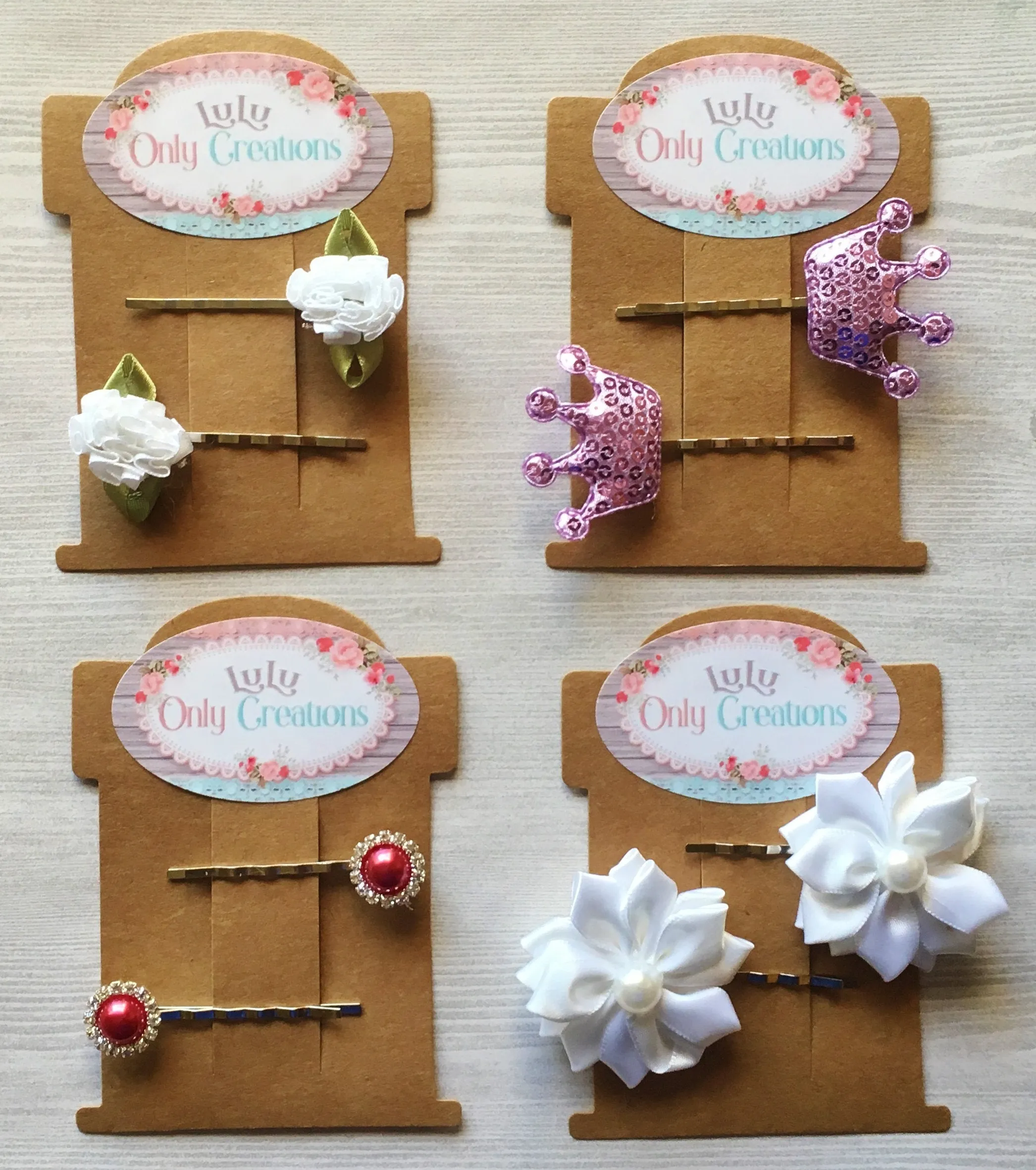Bobby Pin Hair Clips, Set of 2