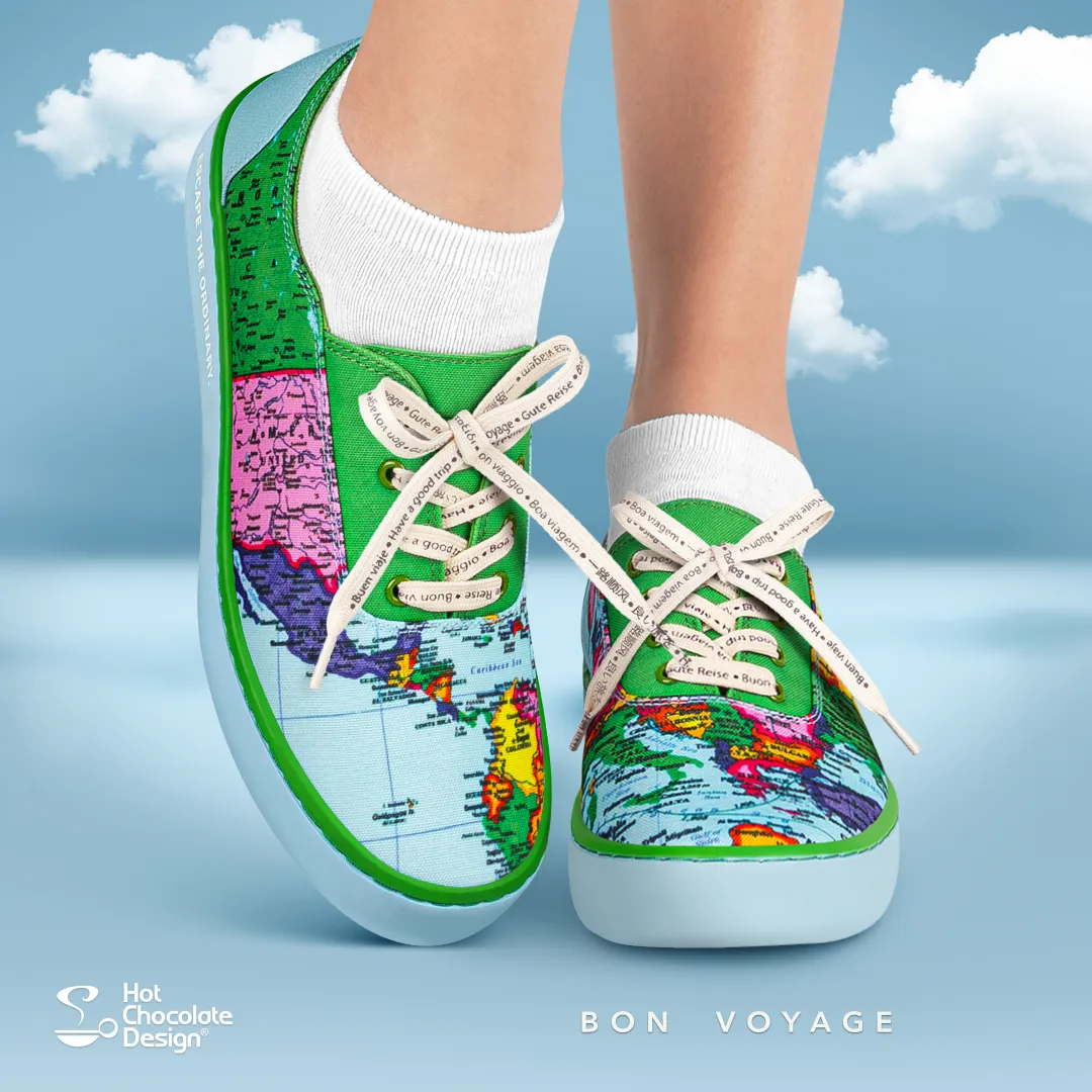 Bon Voyage Casual Sneaker from Hot Chocolate Design