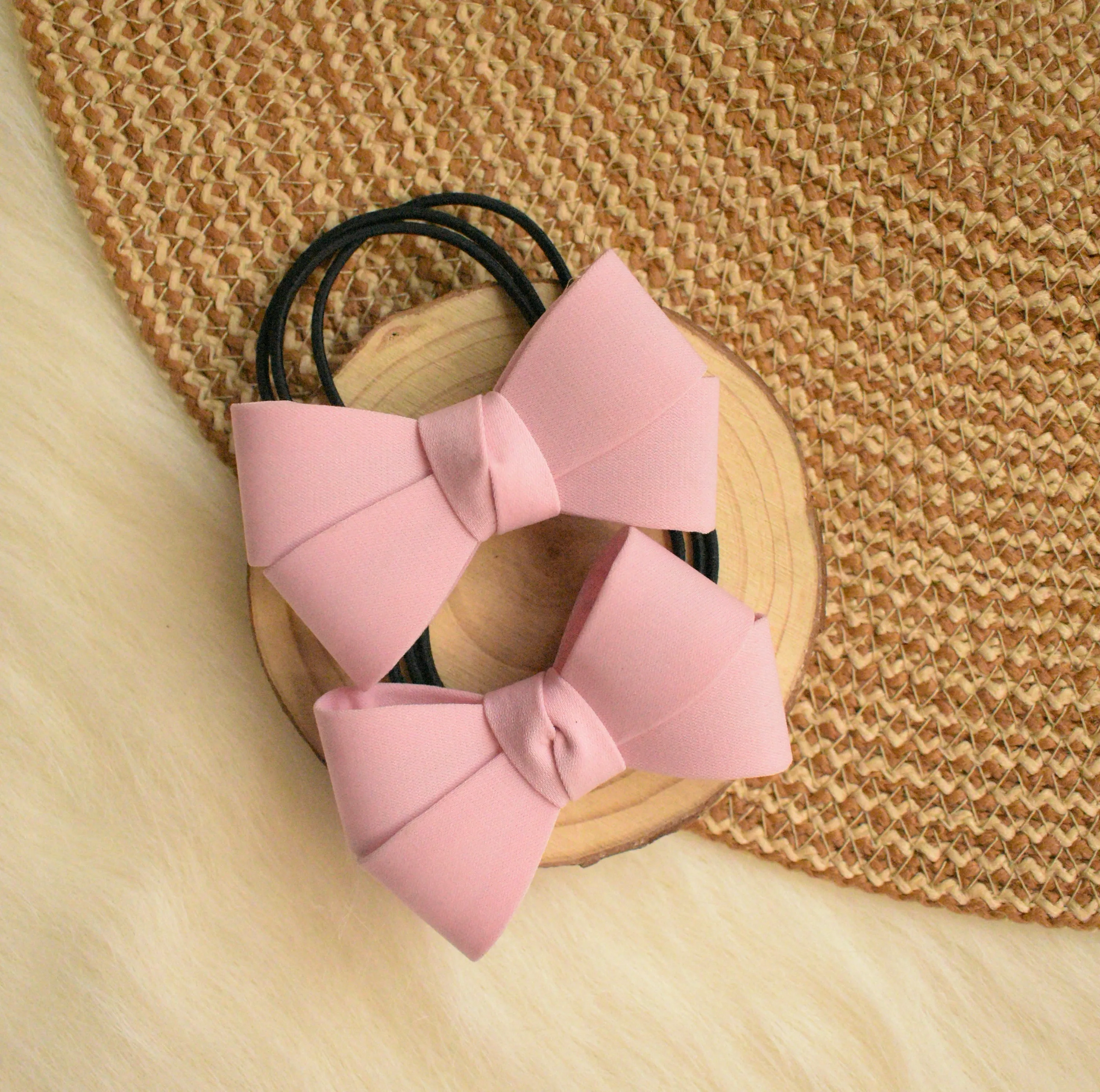 Bow Hair Ties (2 Pcs set)