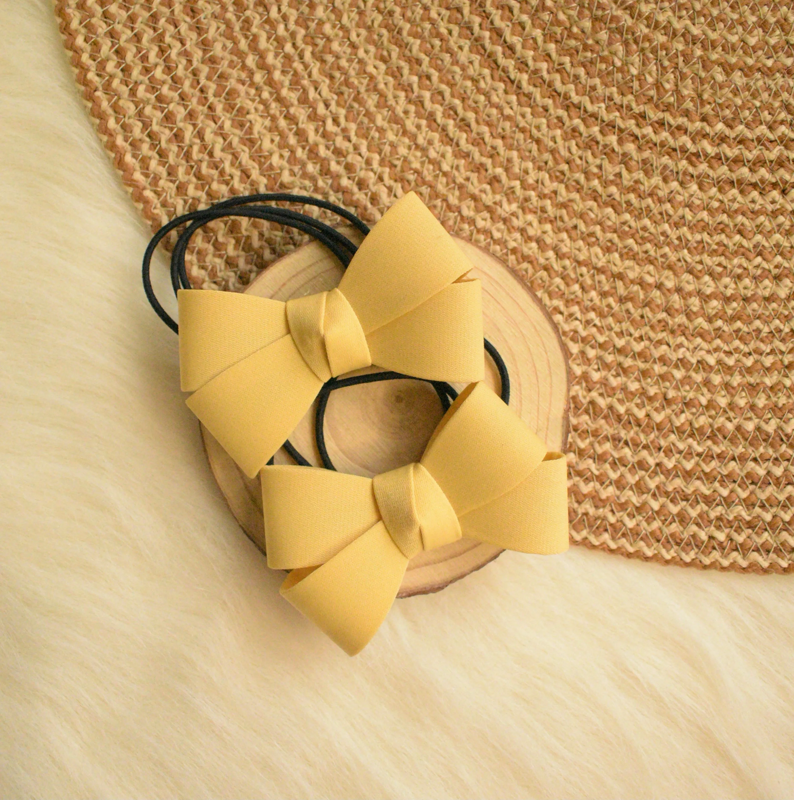 Bow Hair Ties (2 Pcs set)