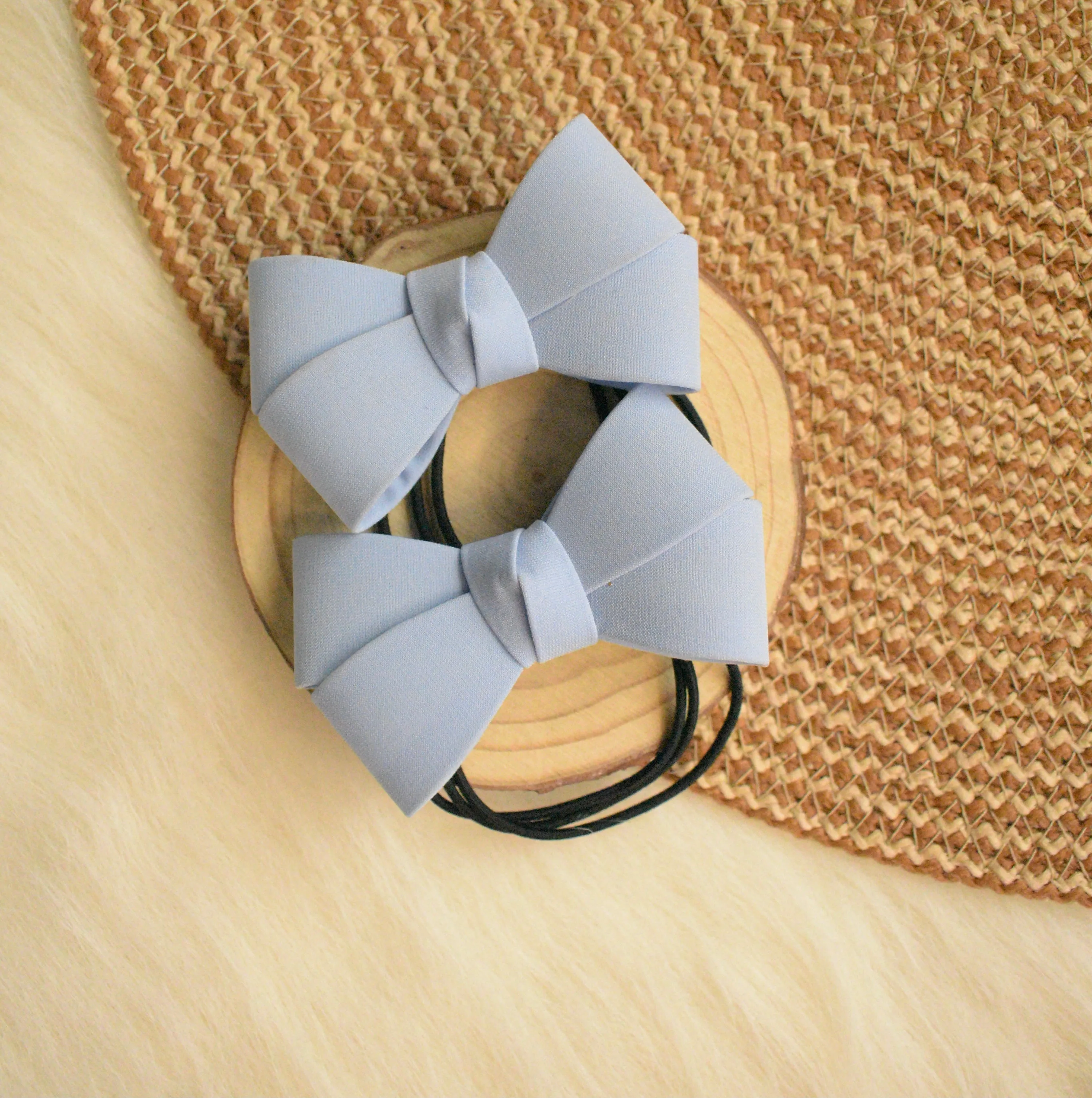 Bow Hair Ties (2 Pcs set)