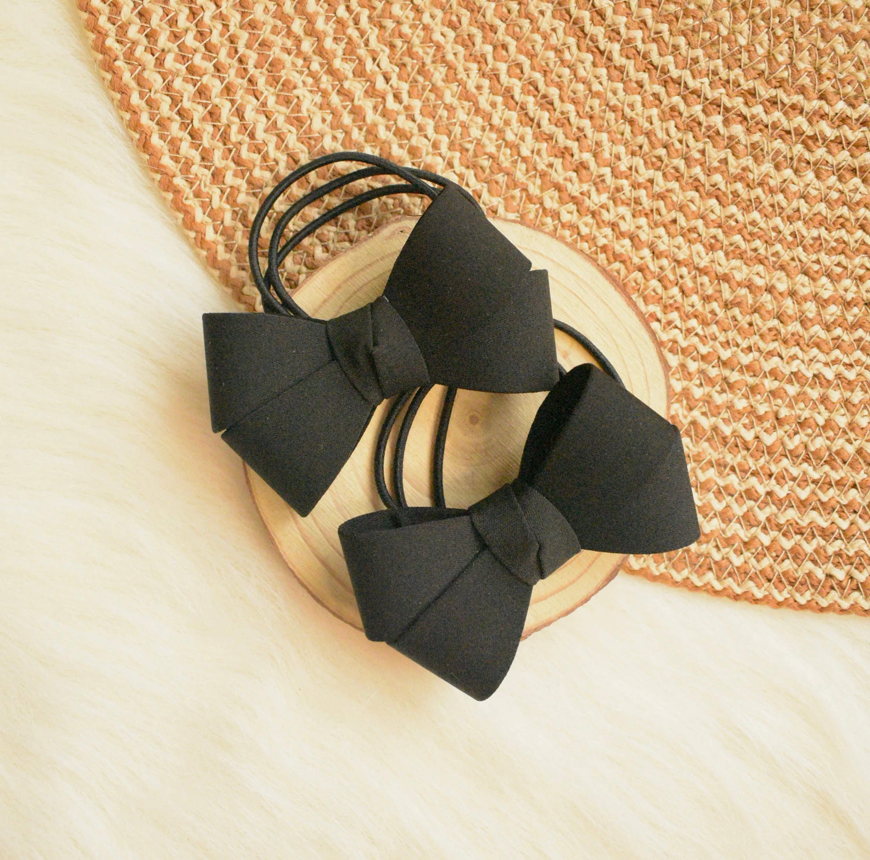 Bow Hair Ties (2 Pcs set)