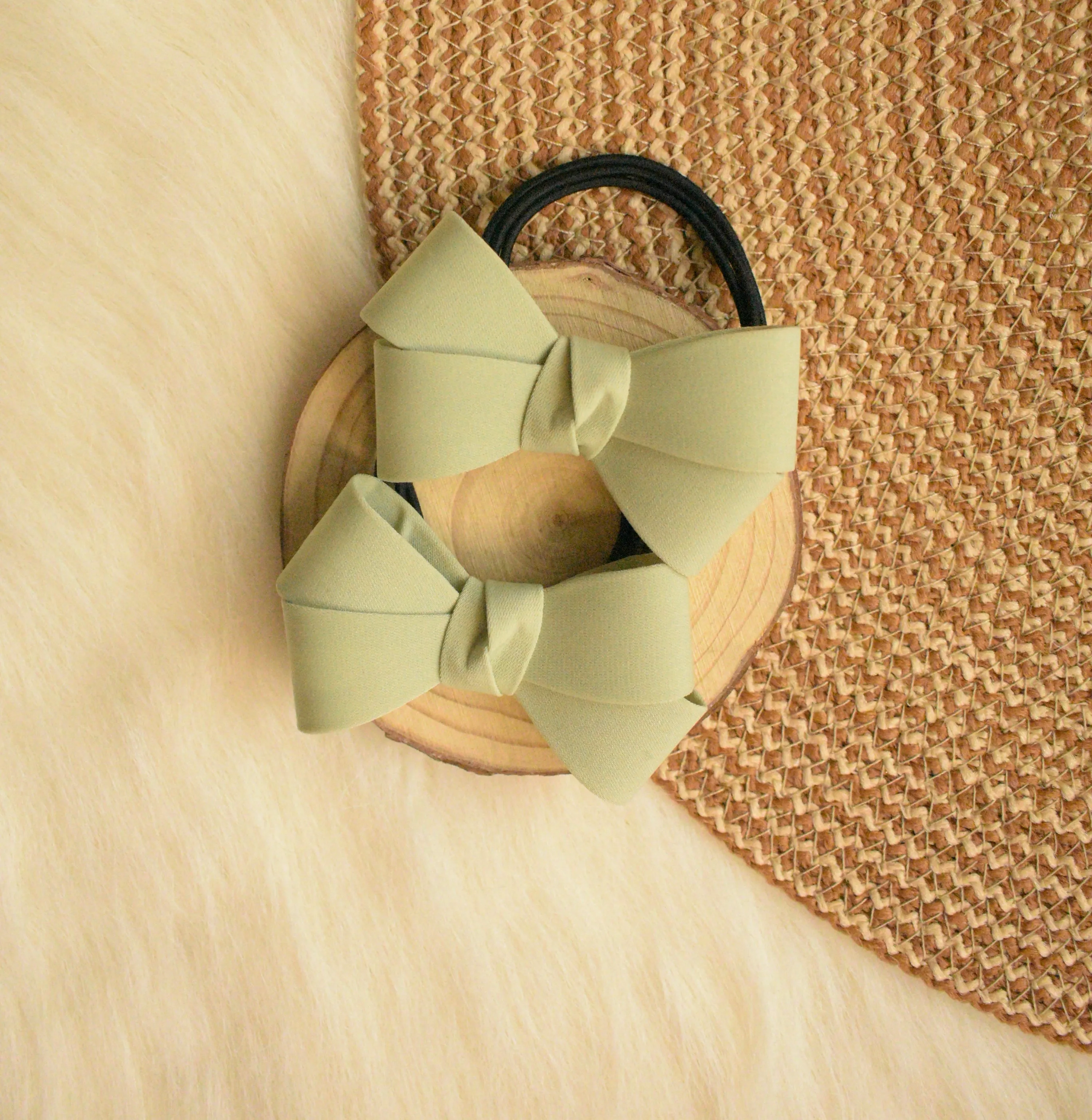 Bow Hair Ties (2 Pcs set)