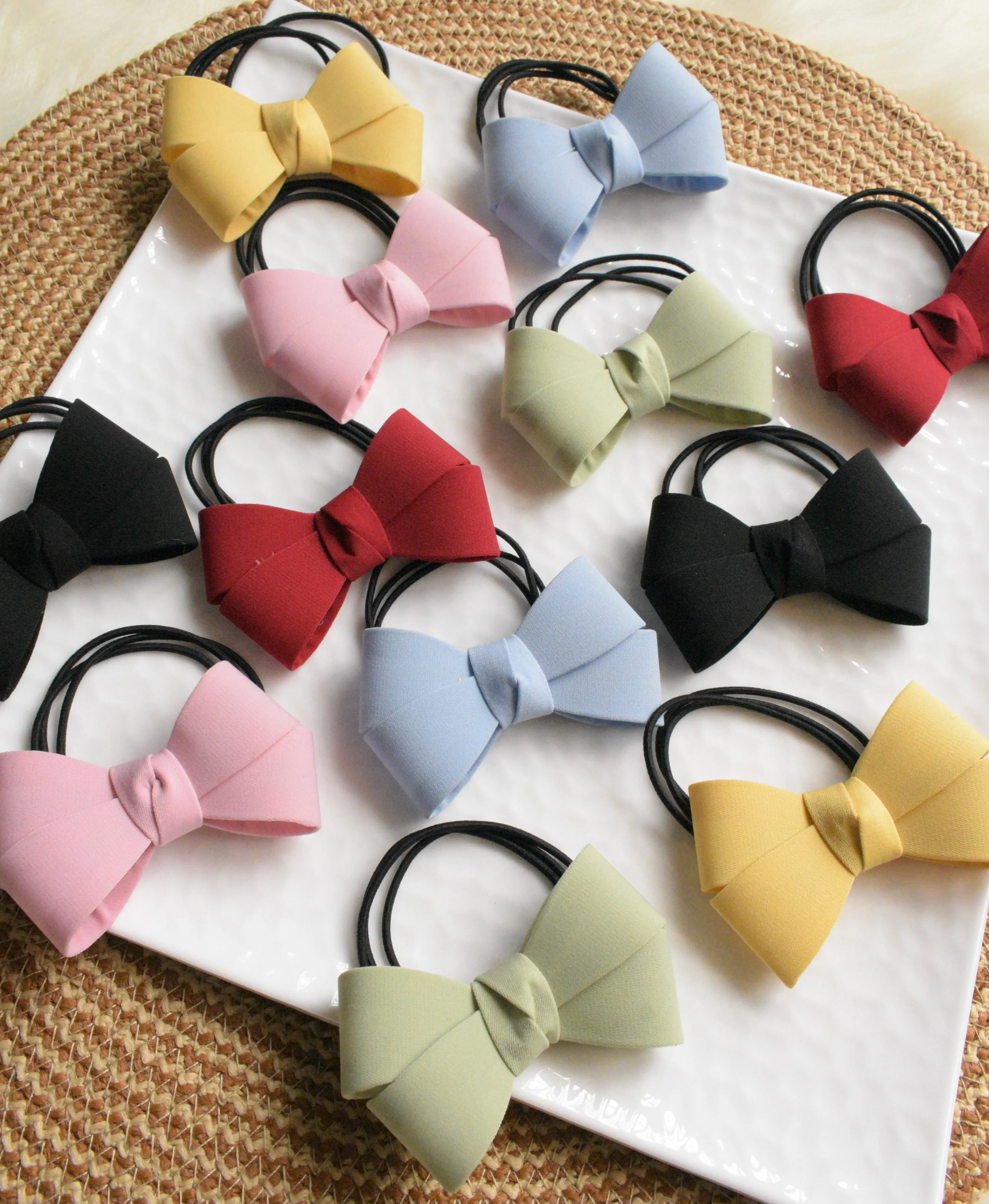 Bow Hair Ties (2 Pcs set)