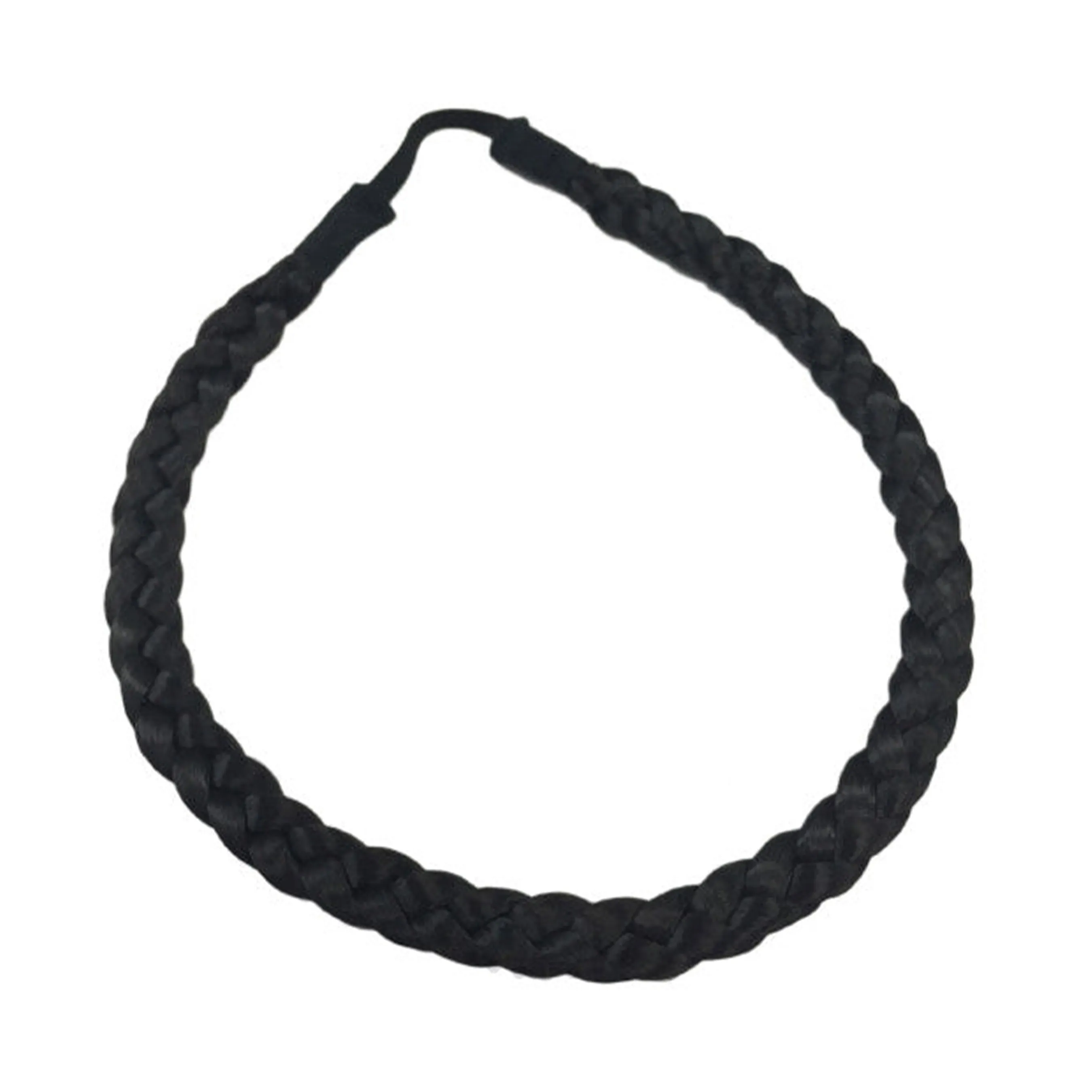 Braided Hairband, Off Black