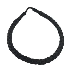 Braided Hairband, Off Black