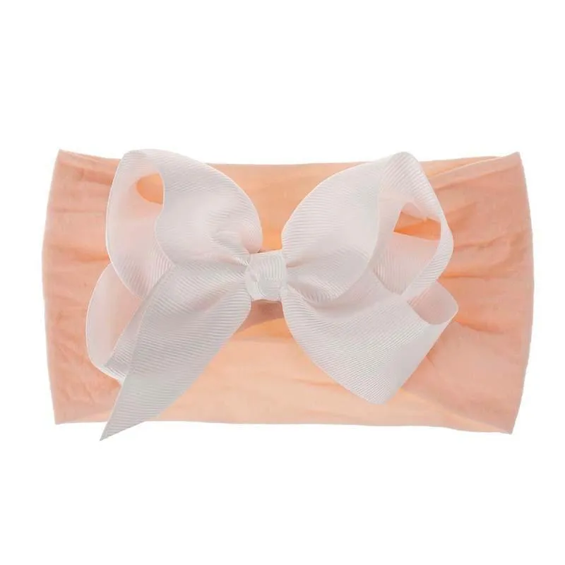 Brand Toddler Baby Girl Baby Big Bow Hairband Headband Stretch Turban Head Wrap Baby Girls