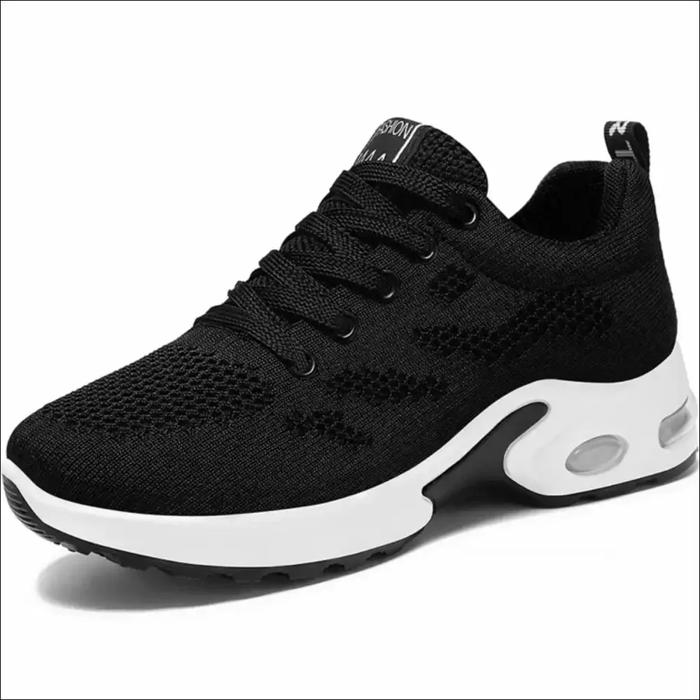 Breathable Mesh Lace Up Athletic Shoes