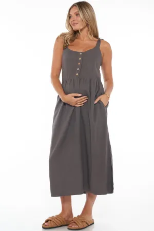Breeze Along Midi Dress - Slate