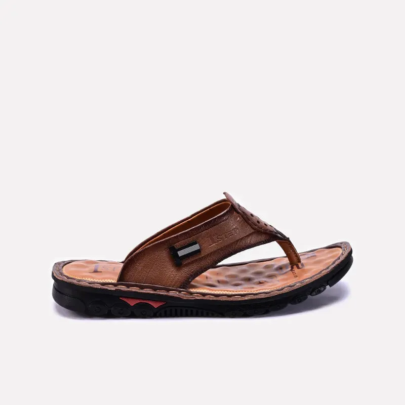 Brown Casual Flip Flops For Men 0151099