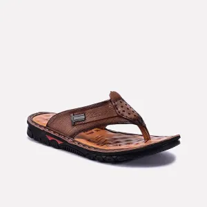 Brown Casual Flip Flops For Men 0151099