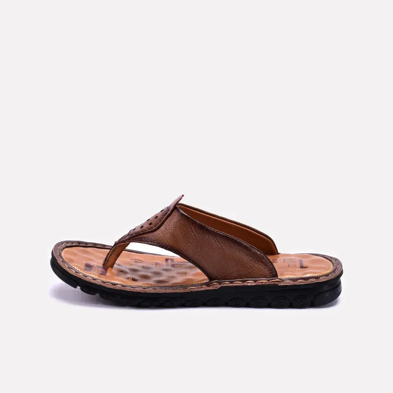 Brown Casual Flip Flops For Men 0151099