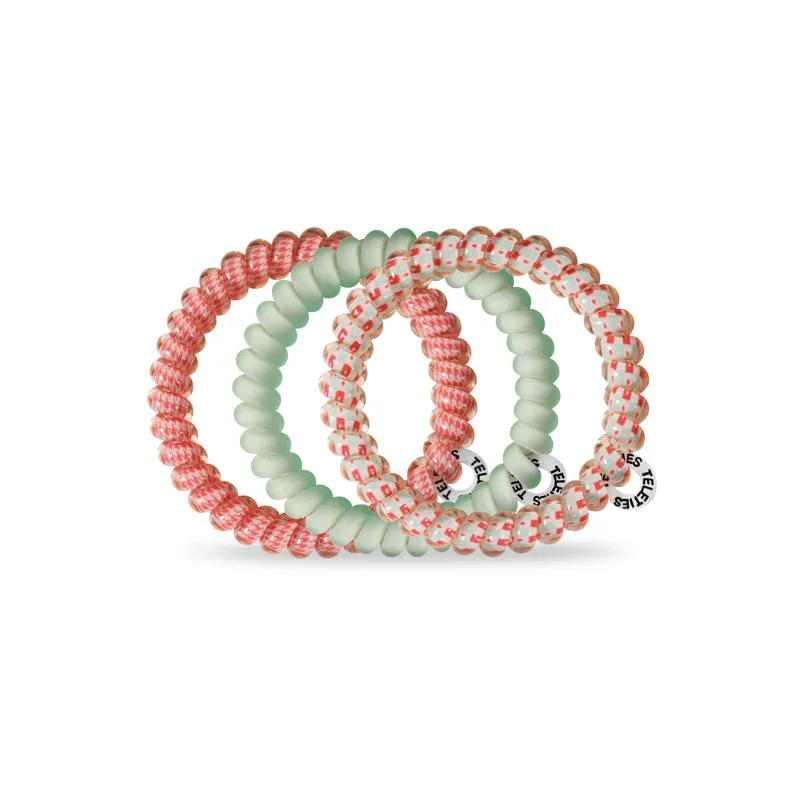 Calming Coral Small Hair Tie 3 Pack