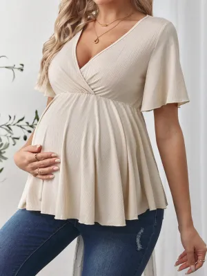 Camiseta de manga corta para mujeres embarazadas