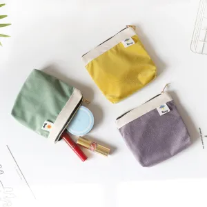 Candy Color Corduroy Coin Bags Purse Ins Korean Design Small Coin Purse