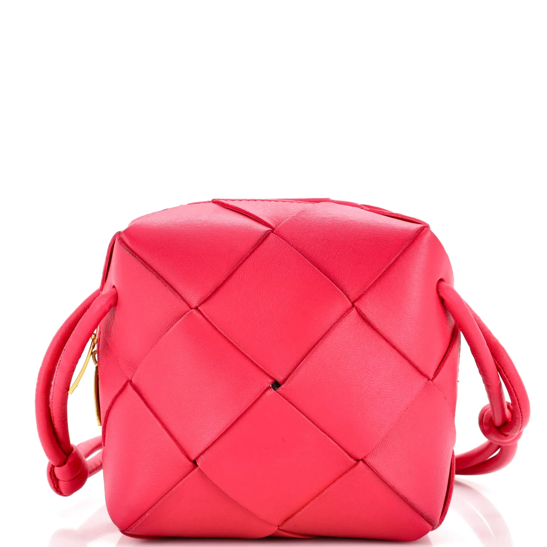 Cassette Camera Crossbody Bag Maxi Intrecciato Leather Mini