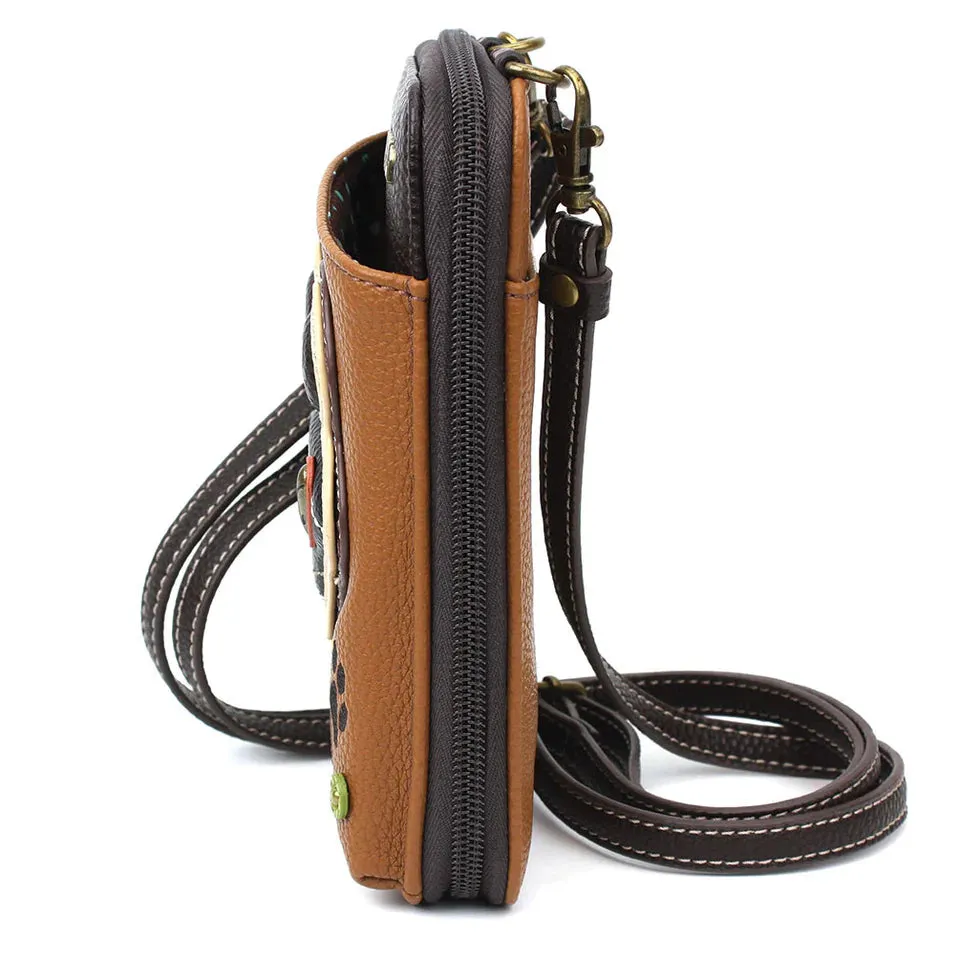 Chala Wallet Xbody - Ivory Paw Print (Brown)