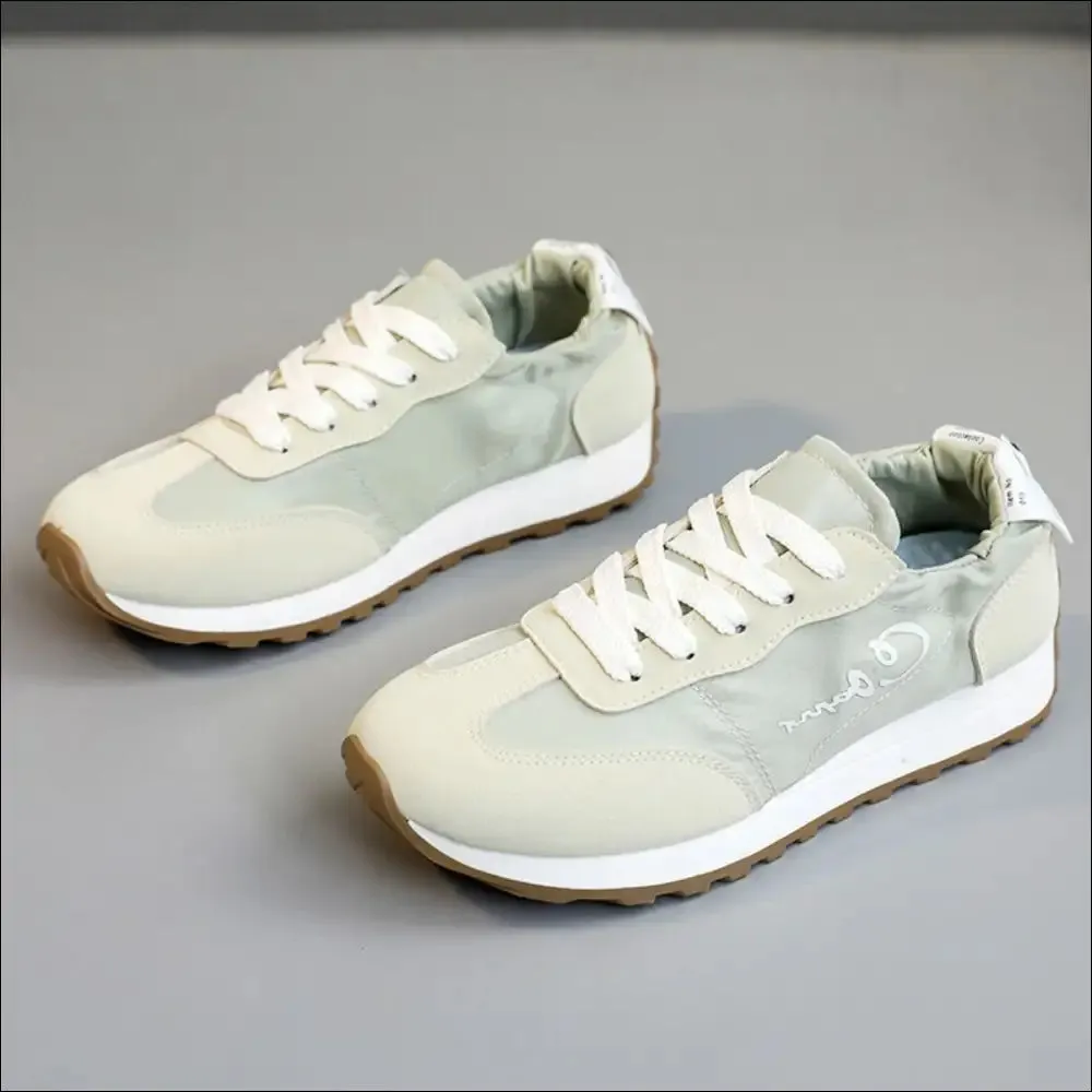Chic Contrast Round Toe Athletic Sneakers