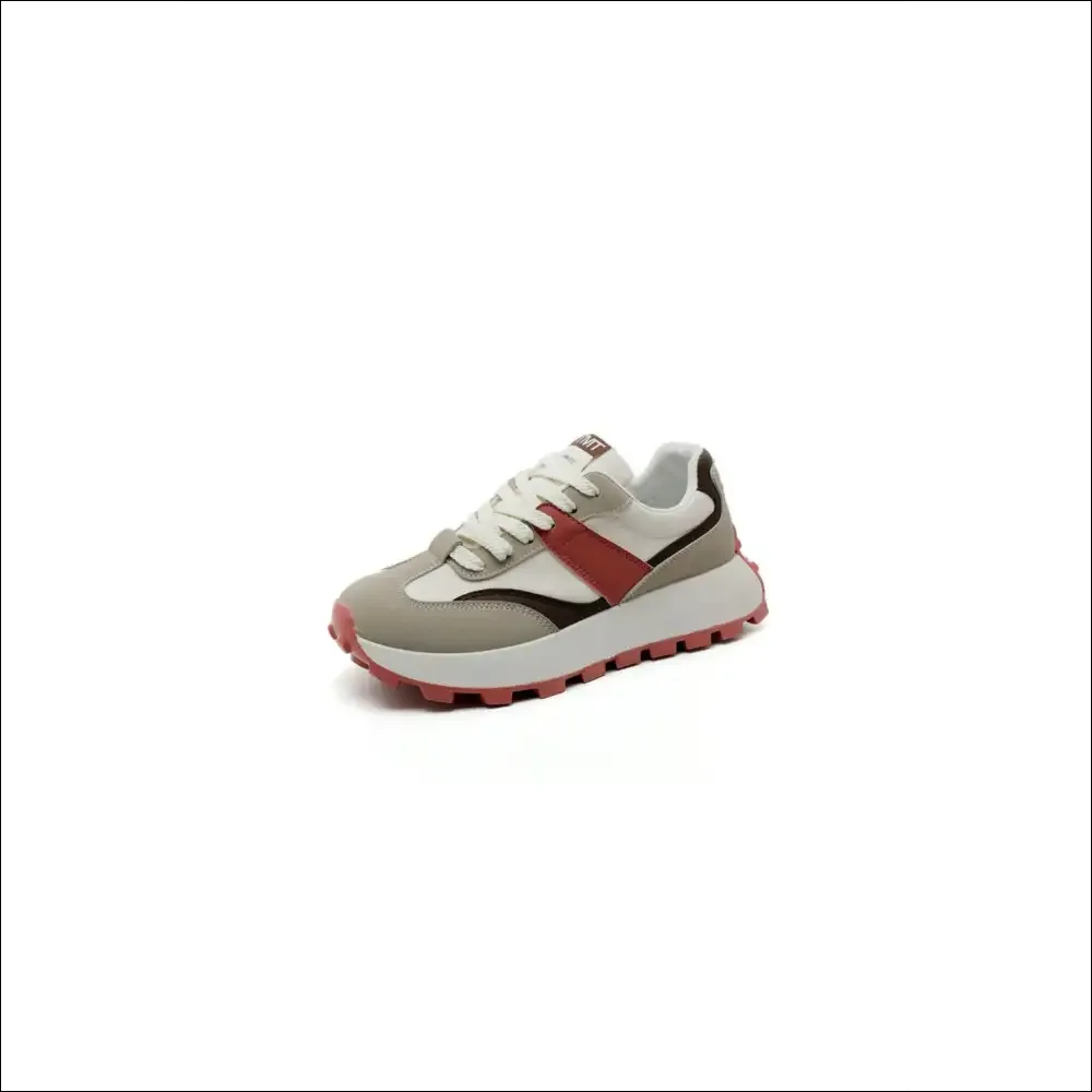 Chic Contrast Round Toe Platform Athletic Shoes