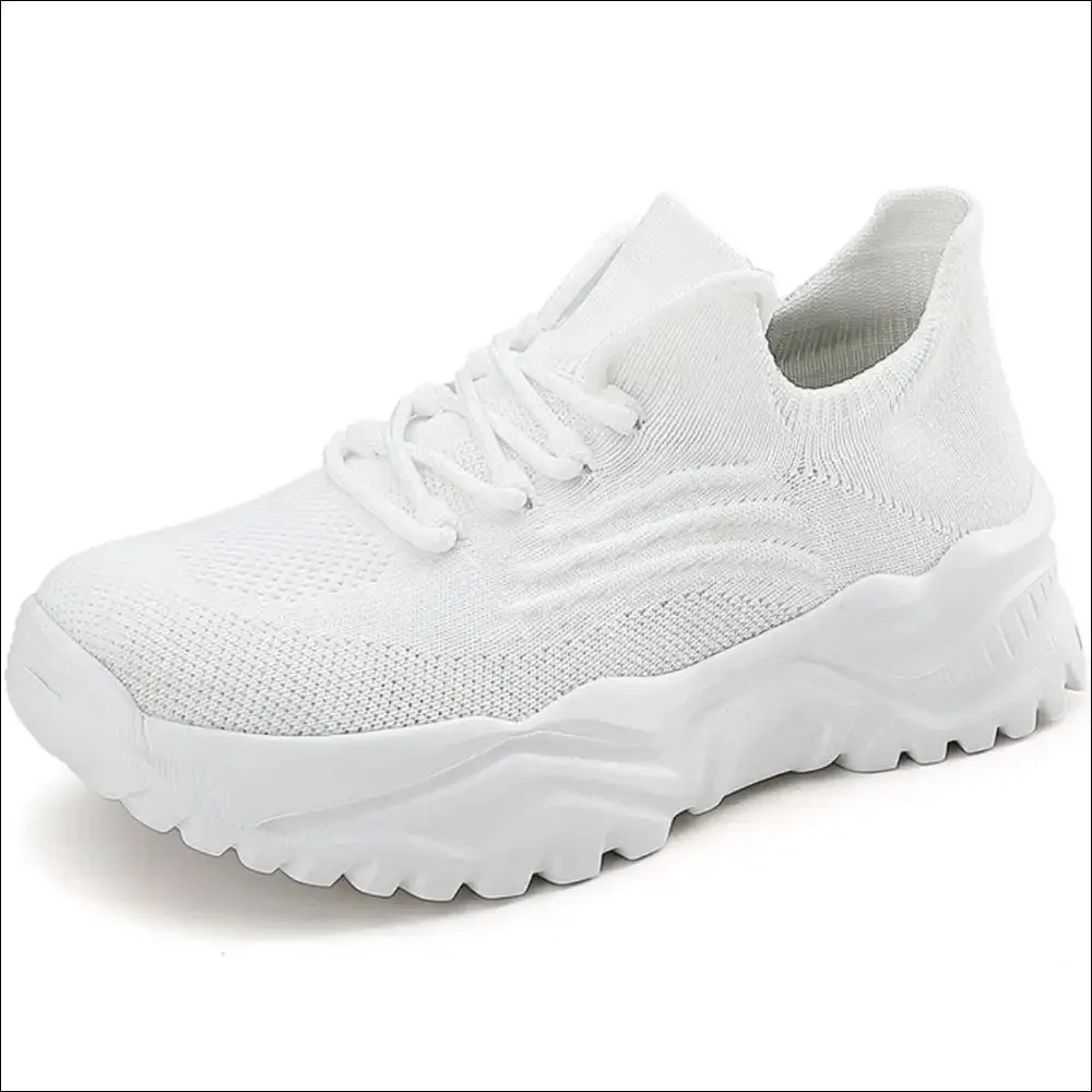 Chic Round Toe Platform Athletic Shoes
