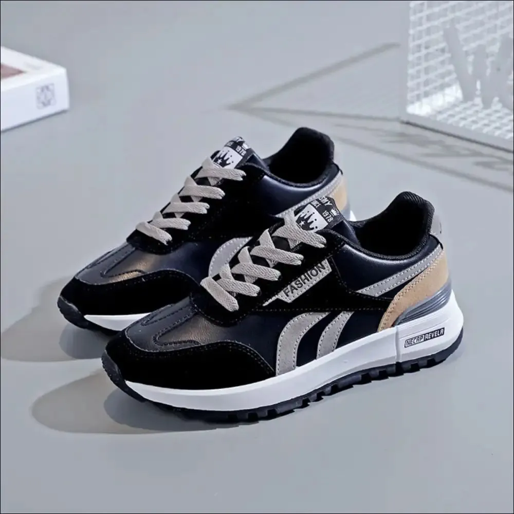 Chic Round Toe Platform Athletic Sneakers