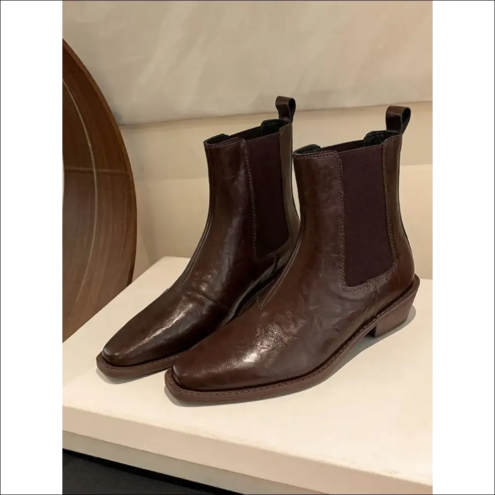 Chic Square Toe Platform Boots for Bold Women