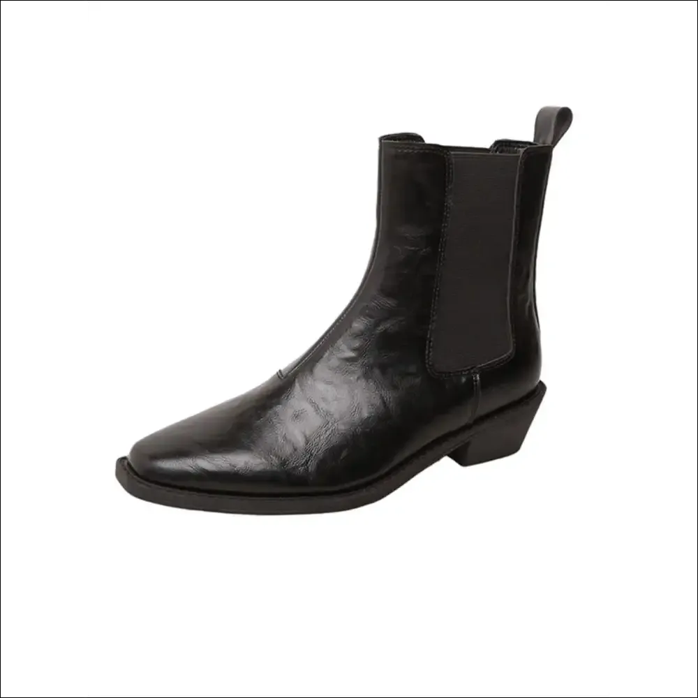 Chic Square Toe Platform Boots for Bold Women