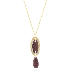 CHOCOLATE BROWN NECKLACES #SC29811 G/BROWN