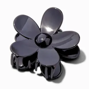 Claire's Hematite Flower Medium Hair Claw