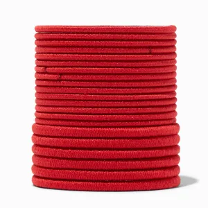 Claire's Red Luxe Hair Ties - 21 Pack
