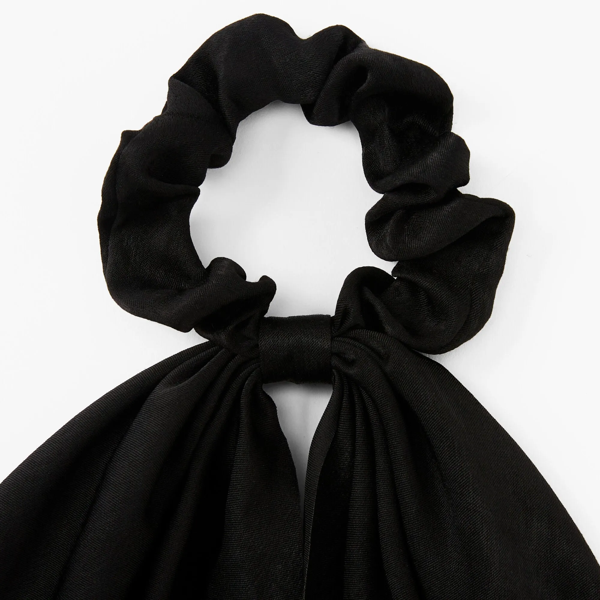 Claire's Small Hair Scrunchie Scarf - Black