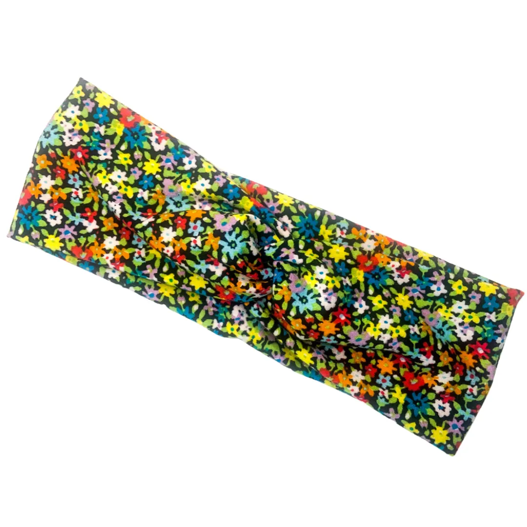 Classic Twist Headband - Multicolor Flower