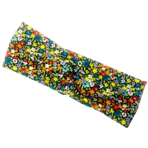 Classic Twist Headband - Multicolor Flower