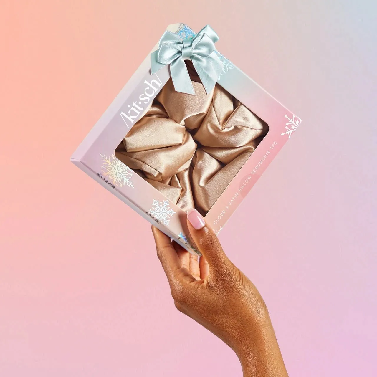 Cloud 9 Satin Pillow Scrunchie - Champagne