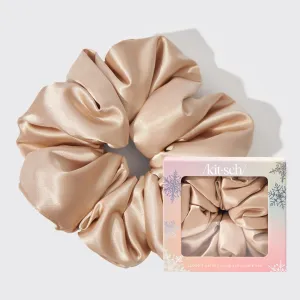 Cloud 9 Satin Pillow Scrunchie - Champagne
