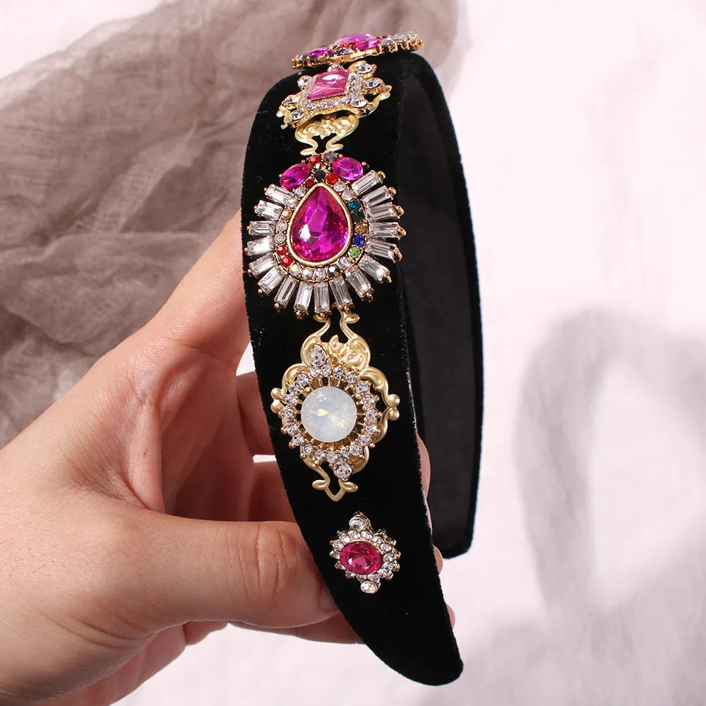 Colourful Gemstone Flower Headband